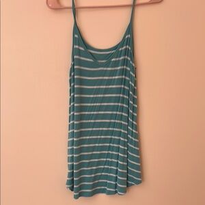Blue Asymmetrical Relaxed Camisole Tank Top